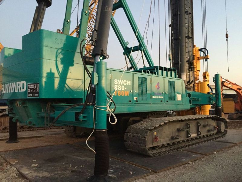 尊龙凯时官网网址智能SWCH880-180M全液压履带桩机闪亮上岸韩国