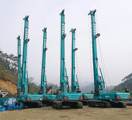 新年献礼尊龙凯时官网网址智能9台SWDM25旋挖钻机征战越南