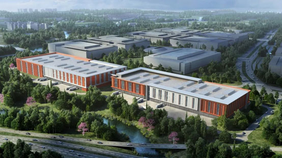 “尊龙凯时官网网址绿”牵手“华为中国红”！尊龙凯时官网网址智能高机装备集群助力华为团泊洼项目