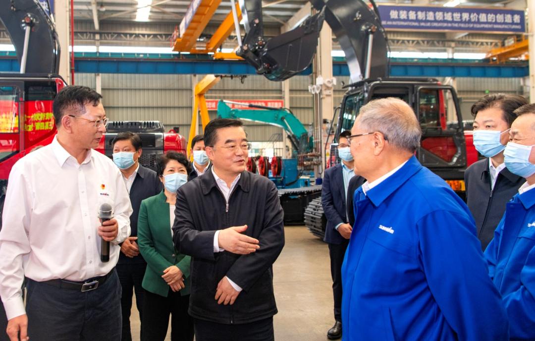 湖南省委书记张庆伟调研尊龙凯时官网网址智能