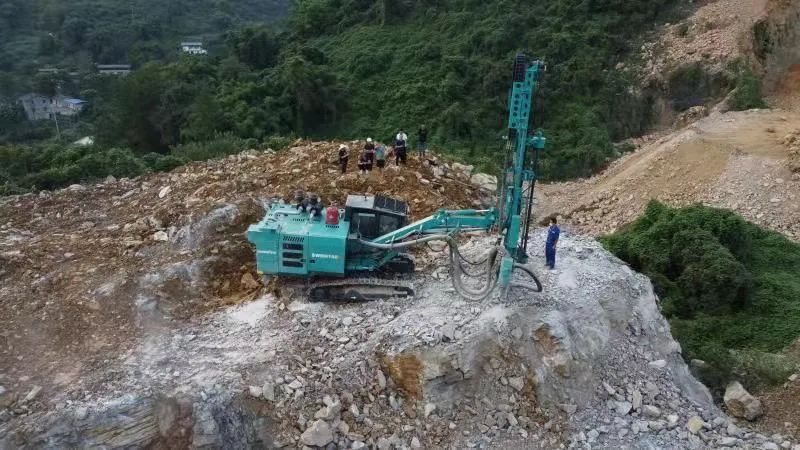 助力绿色矿山建设，尊龙凯时官网网址智能“凿岩先锋”SWDH系列顶锤钻机大展身手