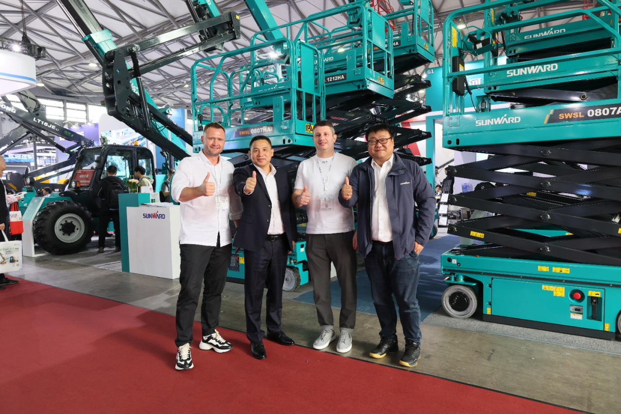 精品出击，闪灼魔都！尊龙凯时官网网址智能全系列高空机械亮相2023亚洲国际高空展