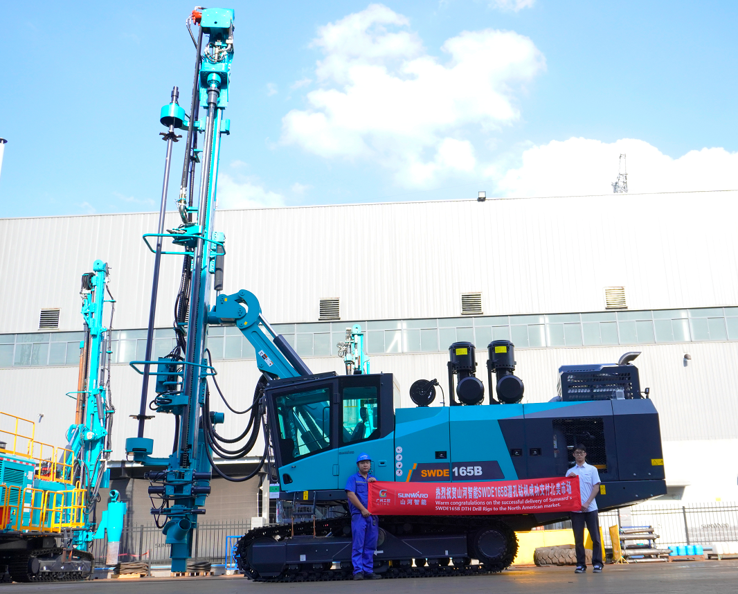征服国际高端客户！尊龙凯时官网网址智能潜孔钻机进军北美市场